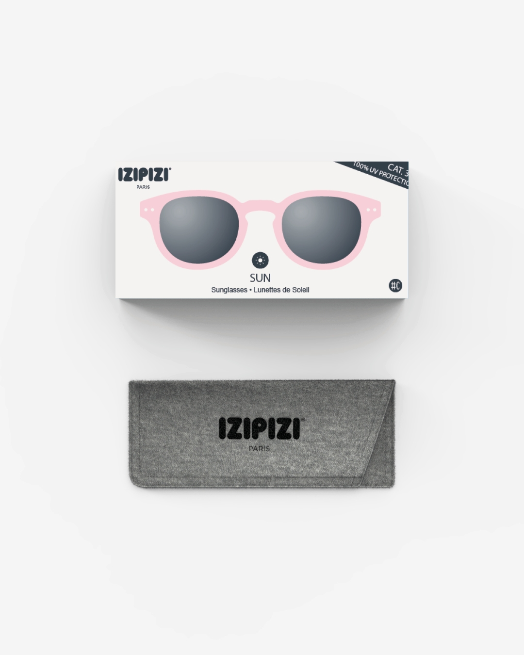 Trendy SUN glasses #C Pink Cuadrado - Izipizi