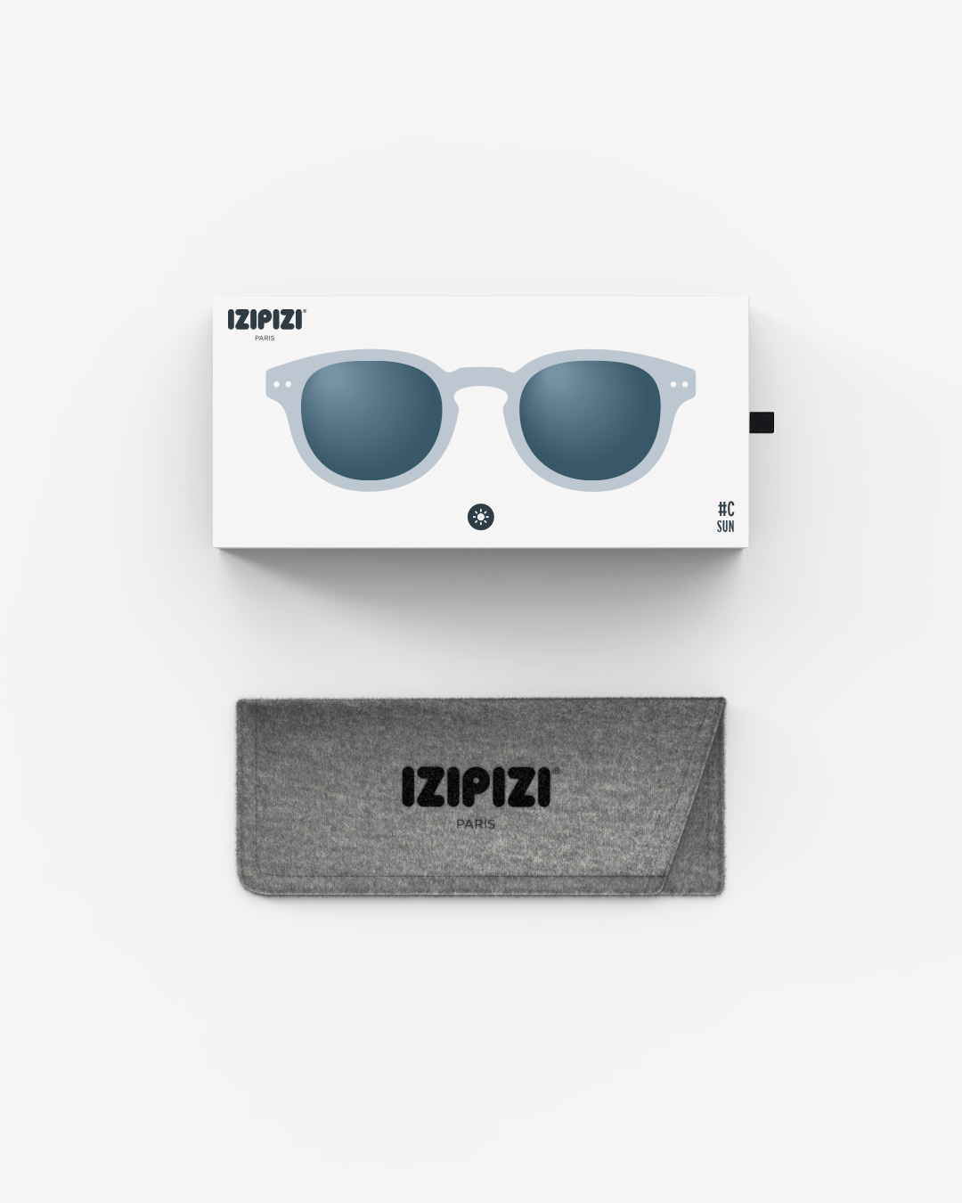 Trendy SUN glasses #C Frozen Blue Square - Izipizi