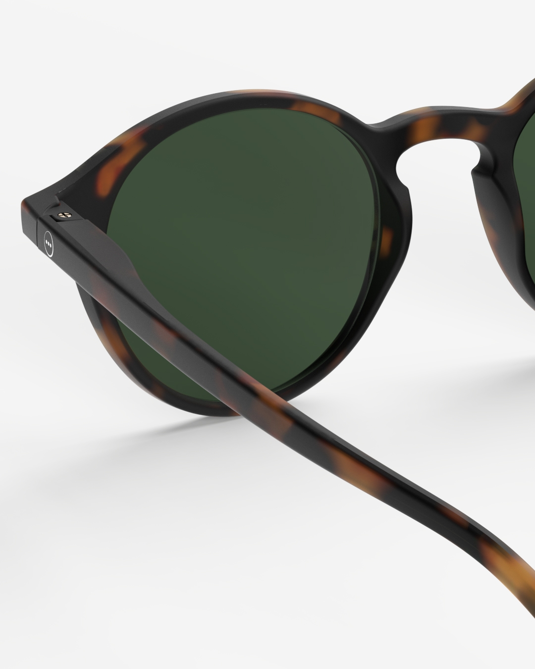 Lunette #D Tortoise Green Lenses Pantos Multicolore et motifs à la mode - Izipizi