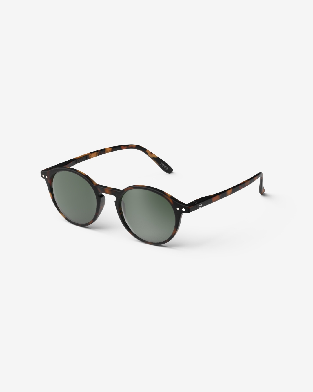 Lunette #D Tortoise Green Lenses Pantos Multicolore et motifs à la mode - Izipizi