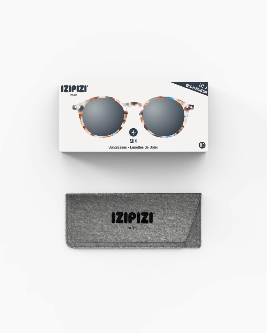 Trendy SUN glasses #D Blue Tortoise Pantos - Izipizi