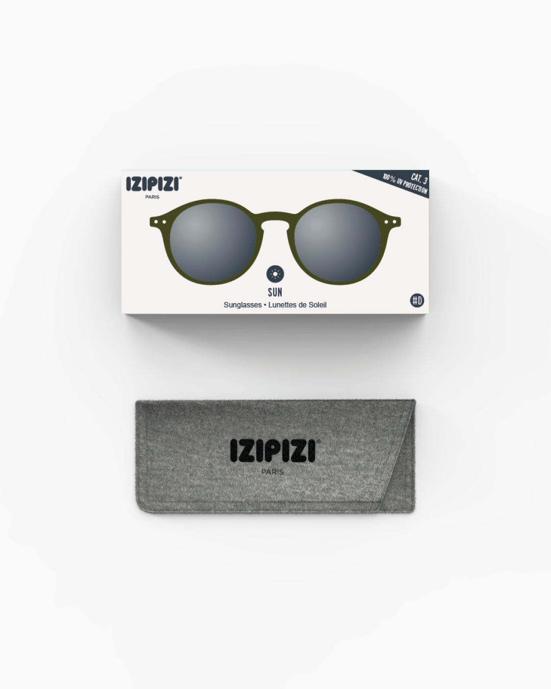 Trendy SUN glasses #D Kaki Green Pantos - Izipizi