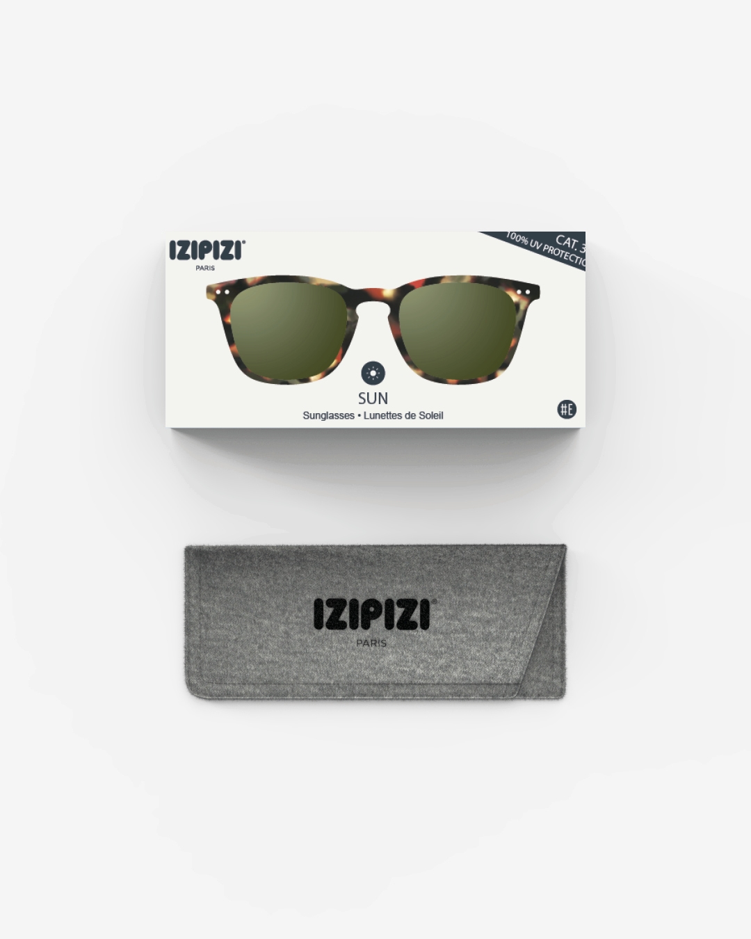 Ochialli #E Tortoise Green Lenses Trapezoidale Marrone - Izipizi