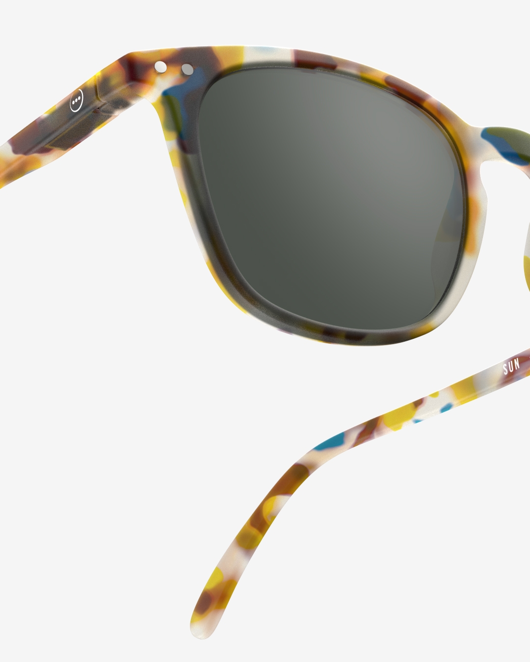 Trendy SUN glasses #E Blue Tortoise Trapeze - Izipizi