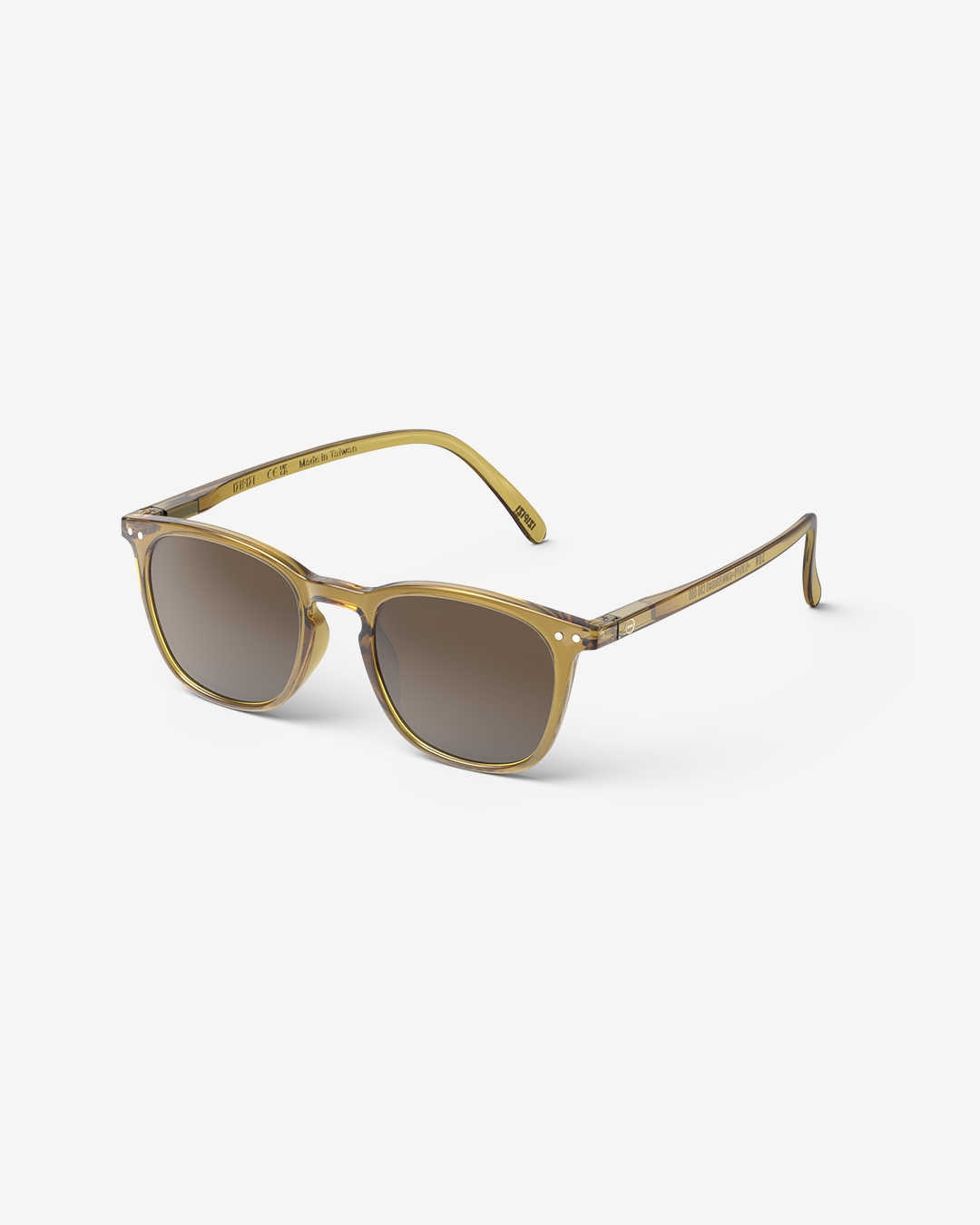 Brille #E Golden Green Trapezförmige Grün - Izipizi