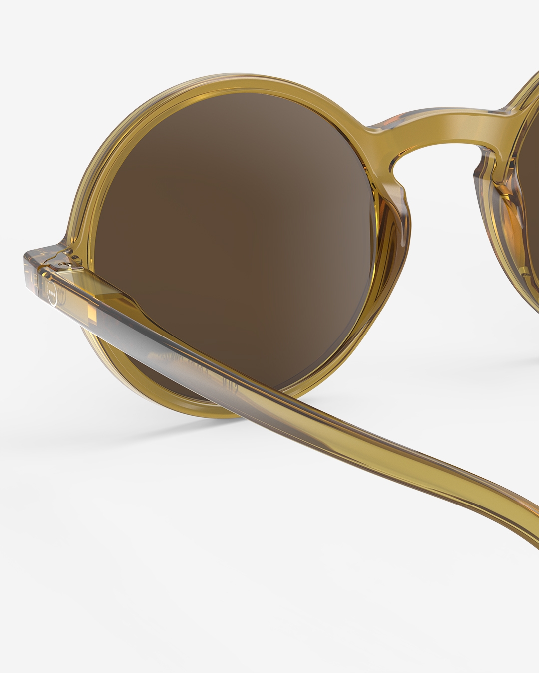 Trendy SUN glasses #G Golden Green Round - Izipizi