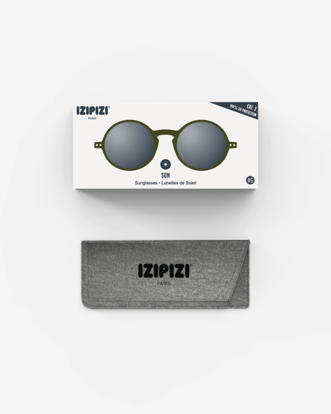 Trendy SUN glasses #G Kaki Green Redonda - Izipizi