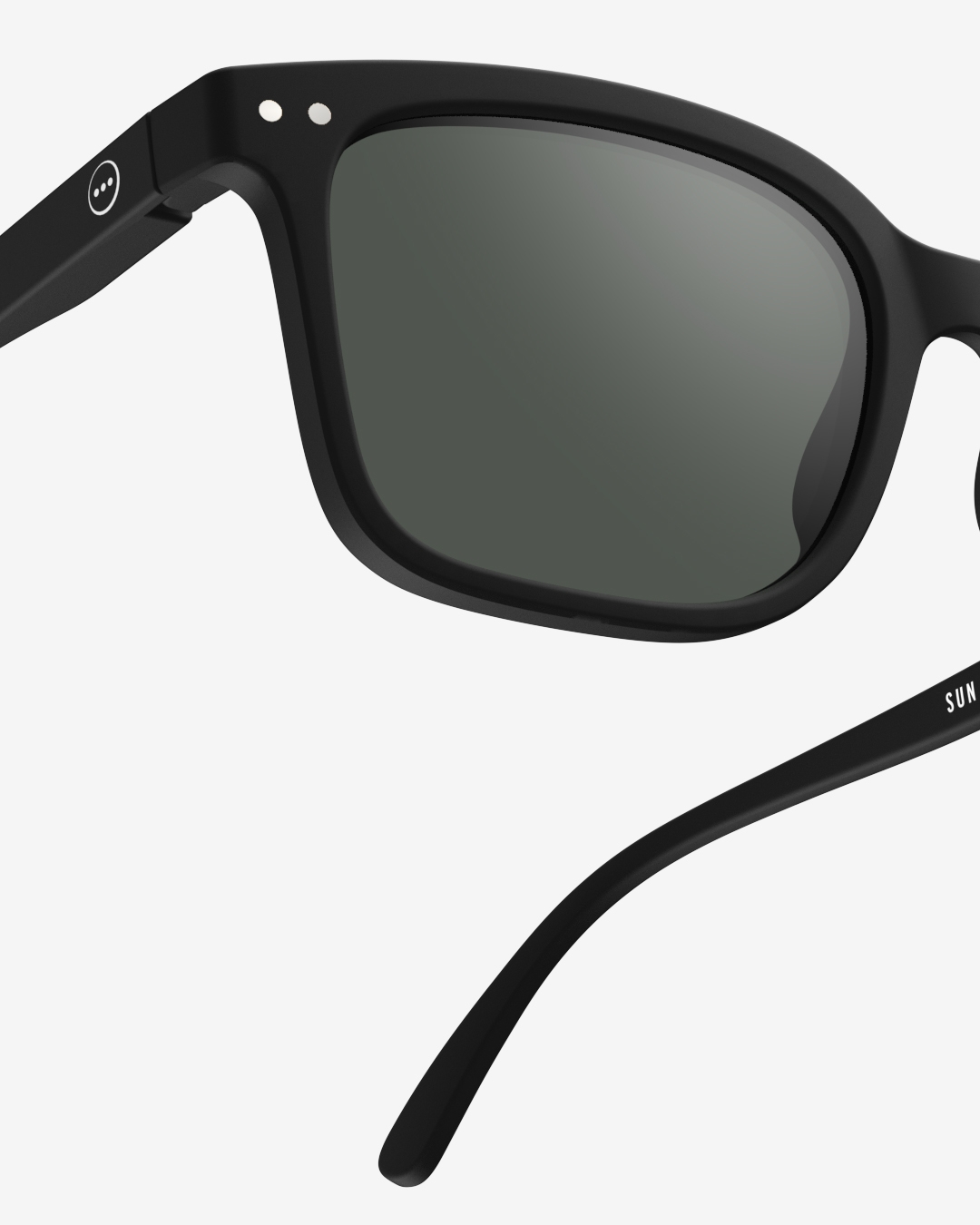 Trendy SUN glasses #L Black Rectangular - Izipizi