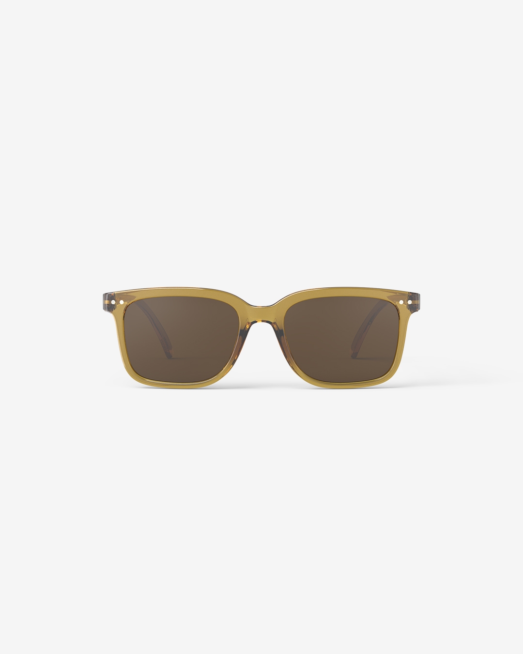 Trendy SUN glasses #L Golden Green Rectangulare - Izipizi