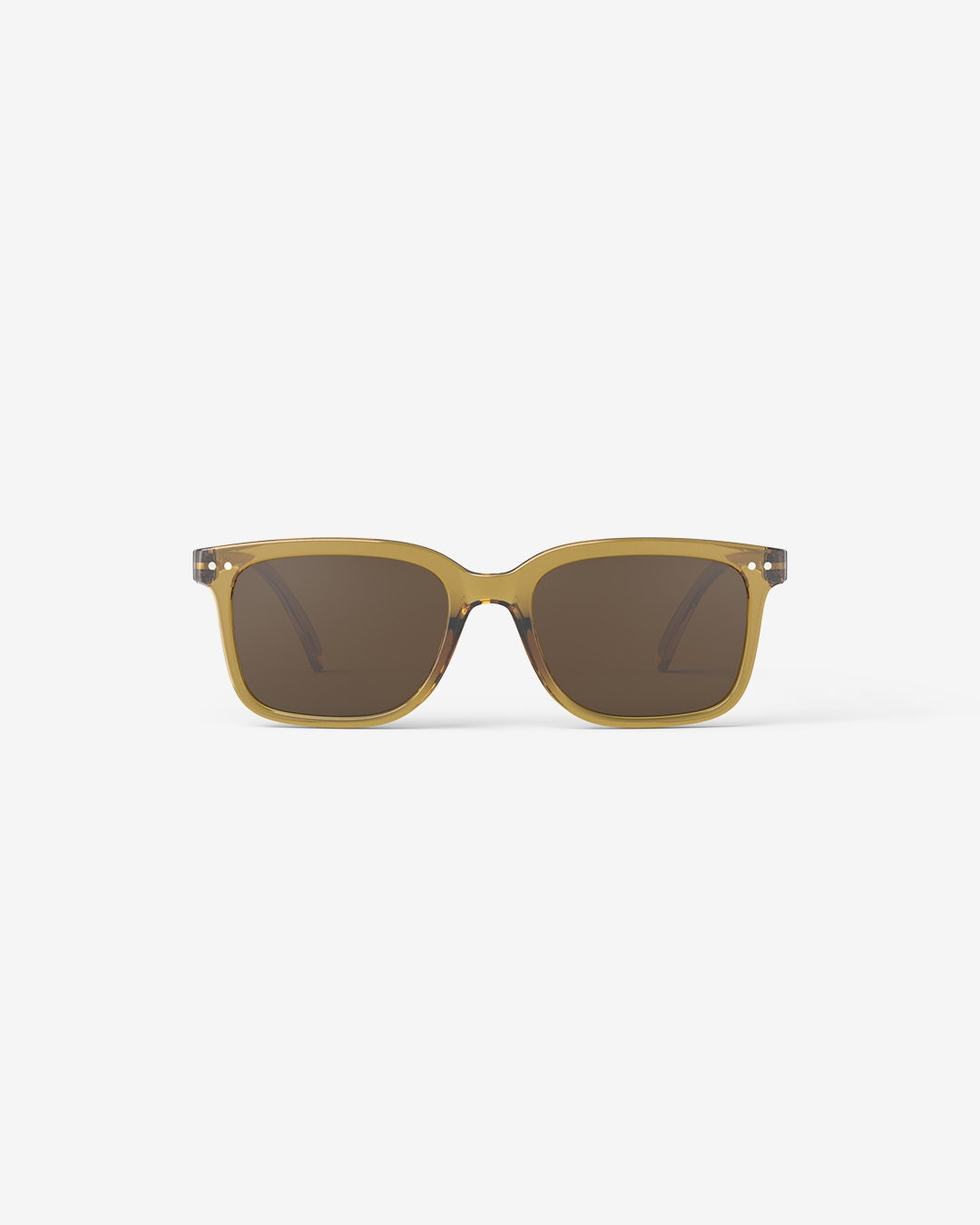 Trendy SUN glasses #L Golden Green Rectangular - Izipizi