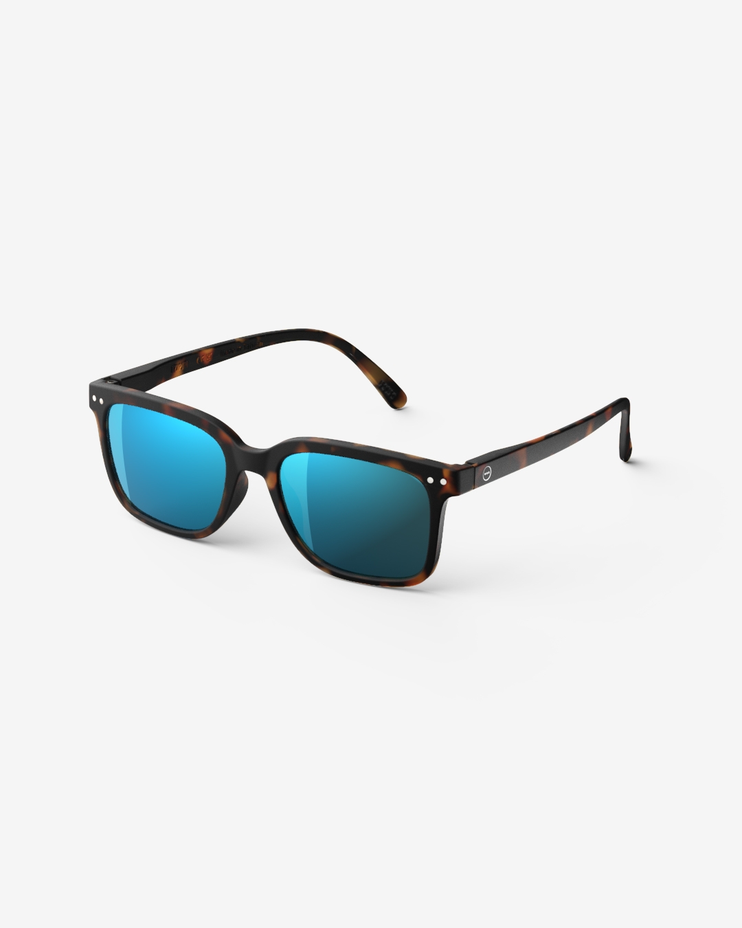 Brille #L Tortoise Mirror Rechteckig Braun - Izipizi