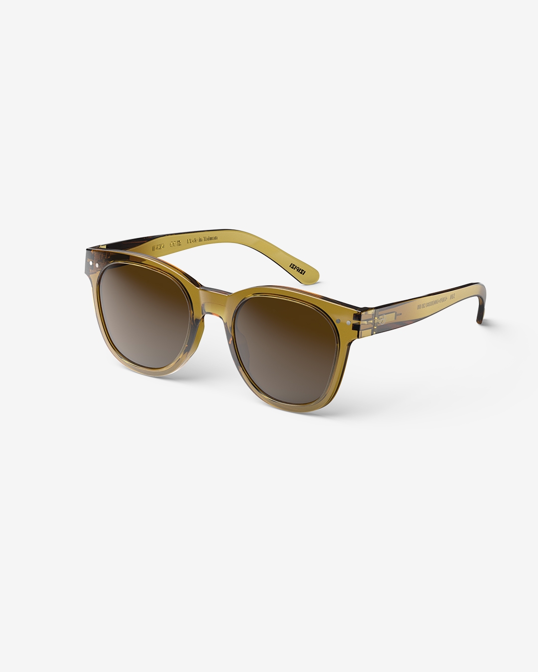 Trendy SUN glasses #N Golden Green Trapeze - Izipizi