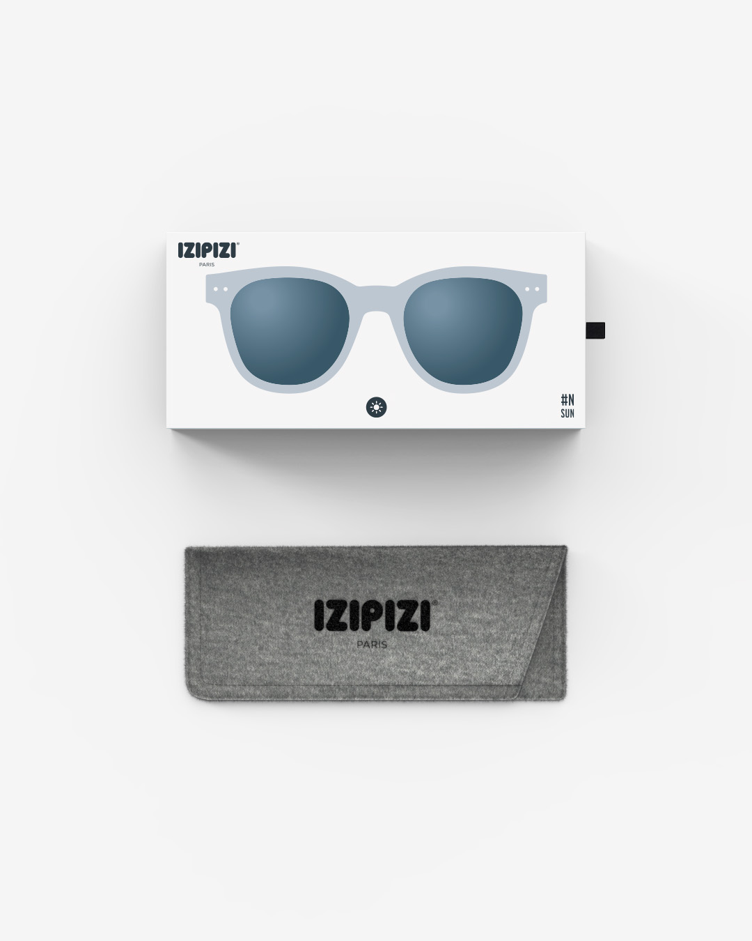 Trendy SUN glasses #N Frozen Blue Trapezoidale - Izipizi