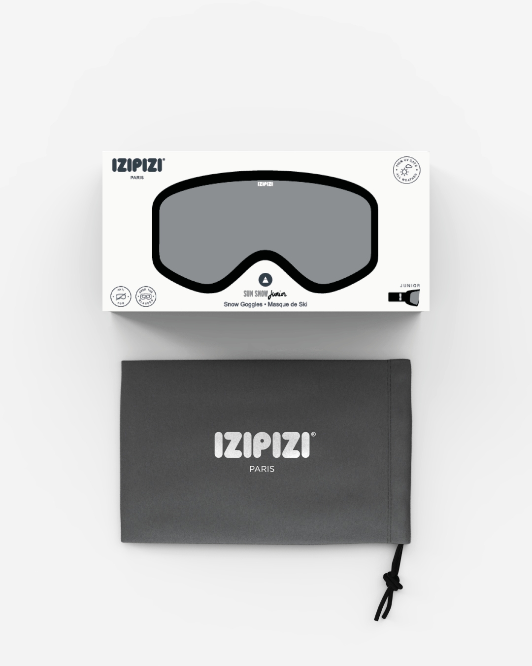 Lunette #SNOW JUNIOR - Black Noir à la mode - Izipizi