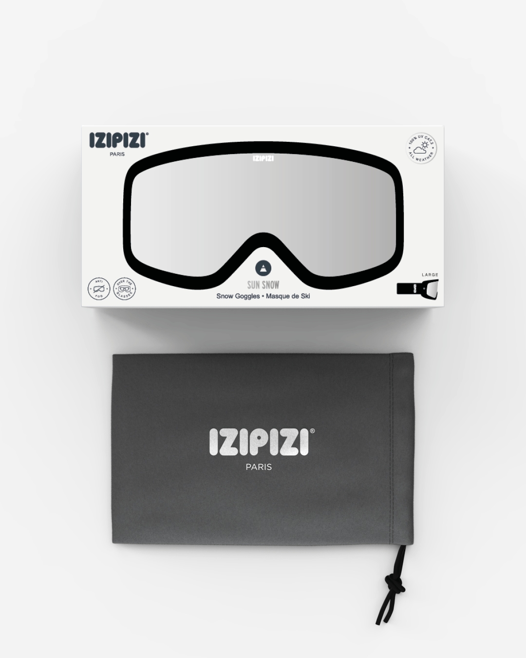 Trendy SNOW glasses Black All Weather - Izipizi