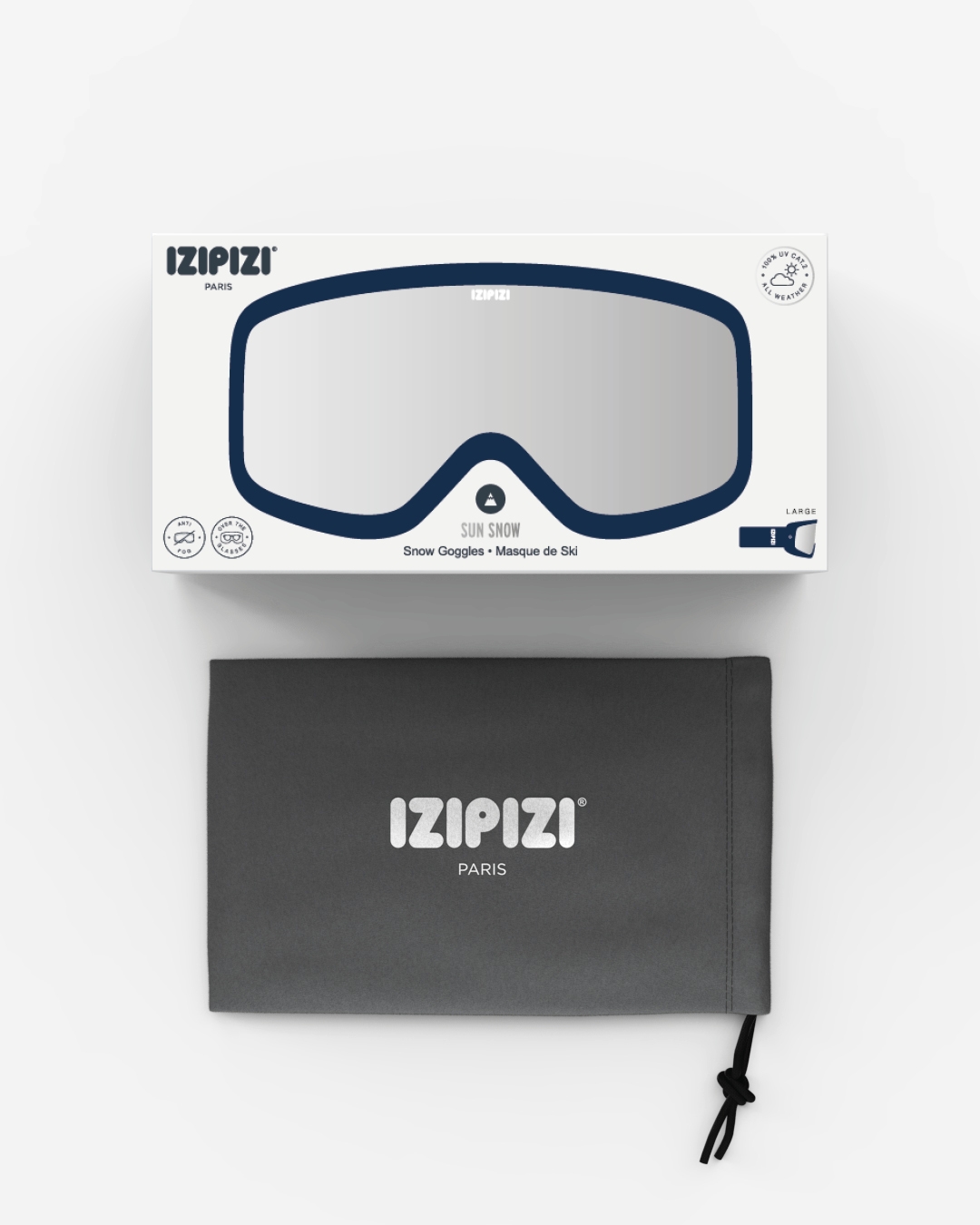 Trendy SNOW glasses #SNOW - Navy Blue All Weather - Izipizi