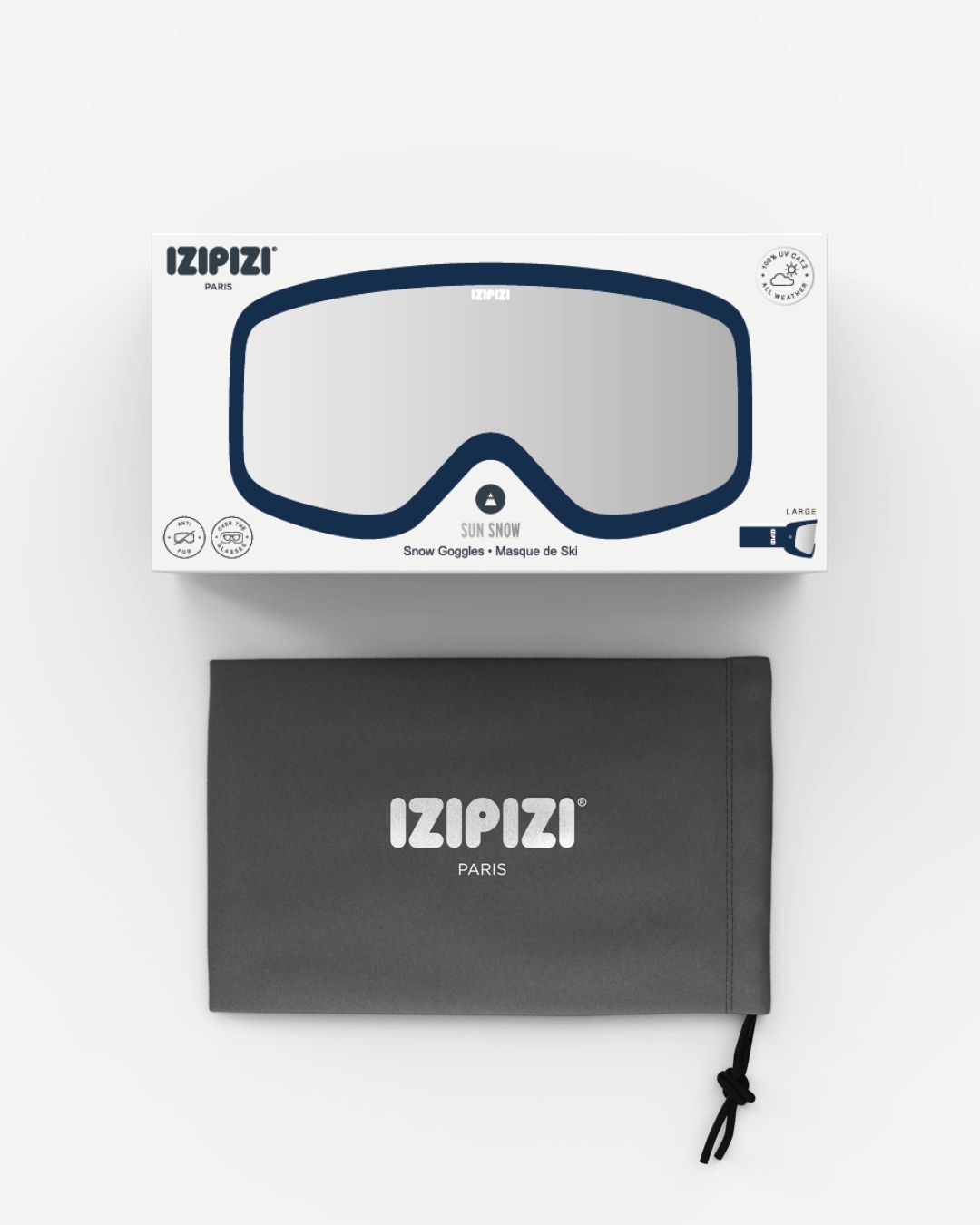 Trendy SNOW glasses Navy Blue All Weather - Izipizi