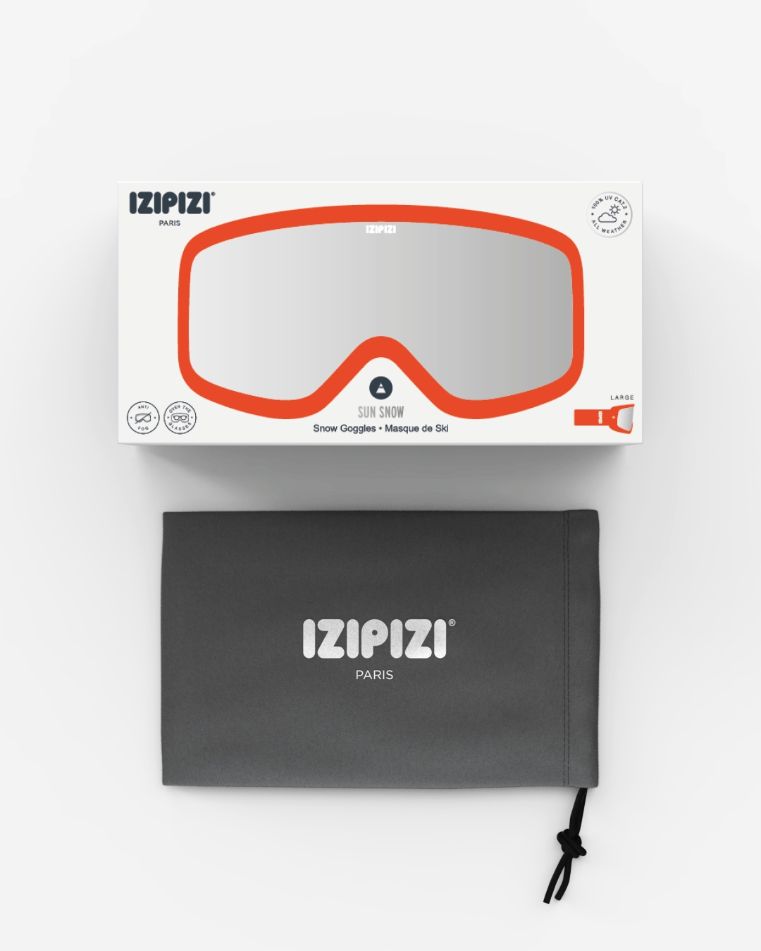 Trendy SNOW glasses Orange All Weather - Izipizi