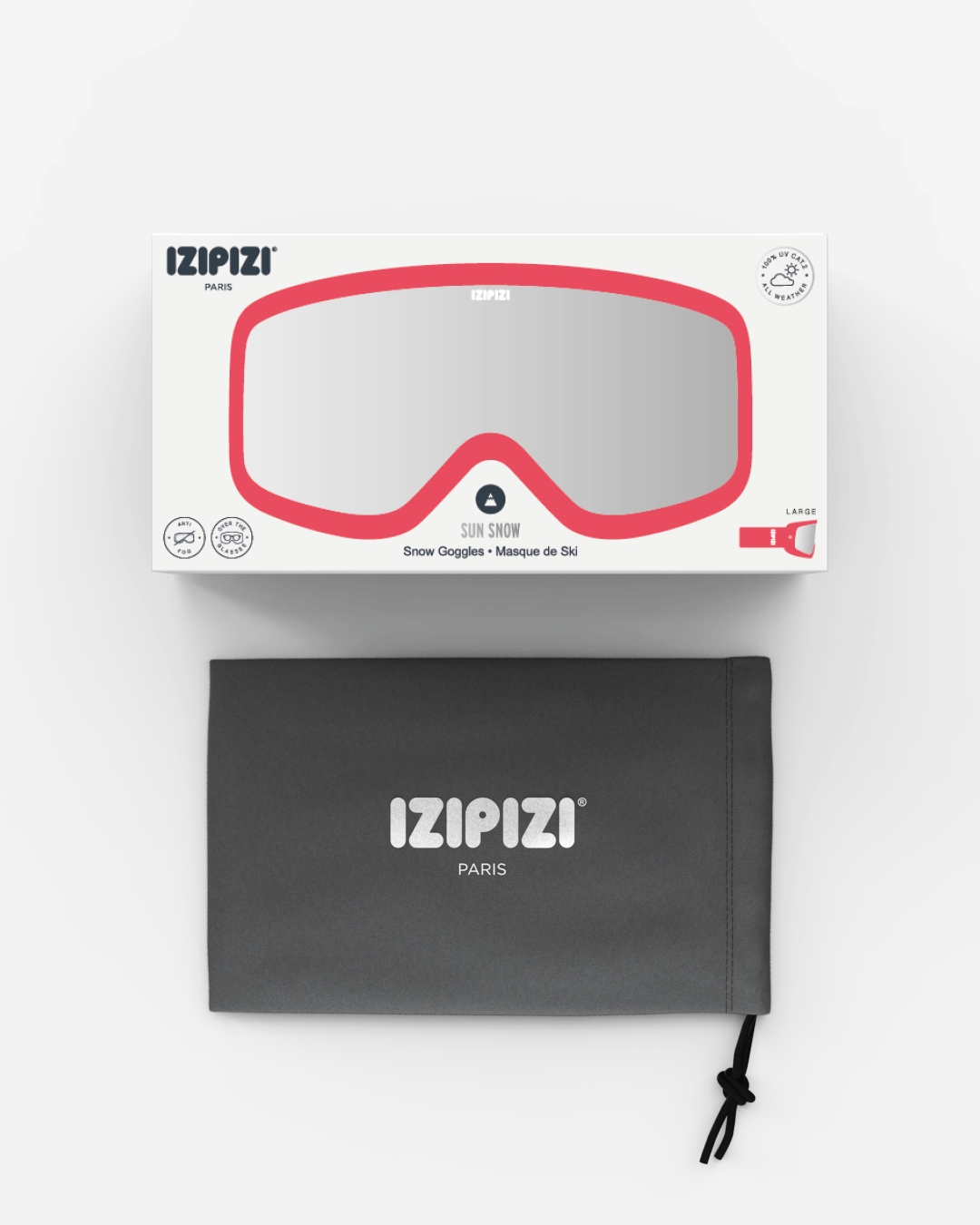 Trendy SNOW glasses Pink All Weather - Izipizi