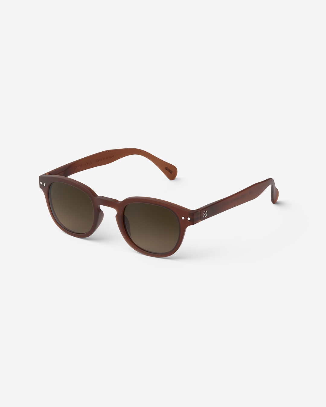 Brille #C Mahogany Quadrat Braun - Izipizi