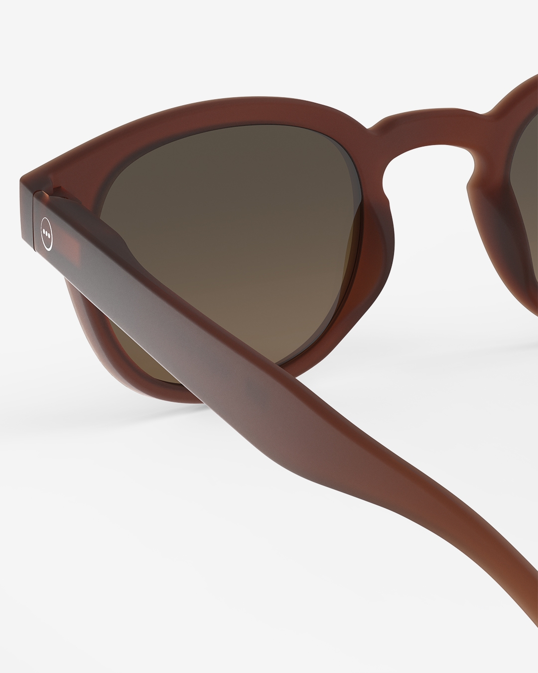 Lunette #C Mahogany Carré Marron à la mode - Izipizi