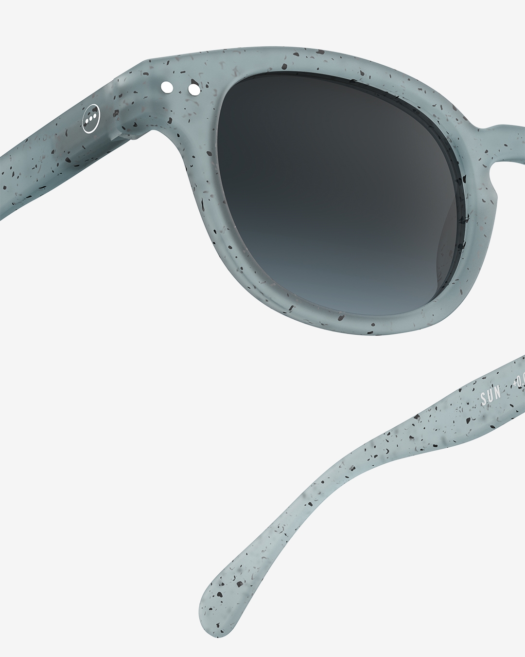 Lunette #C Washed Denim Carré Bleu à la mode - Izipizi