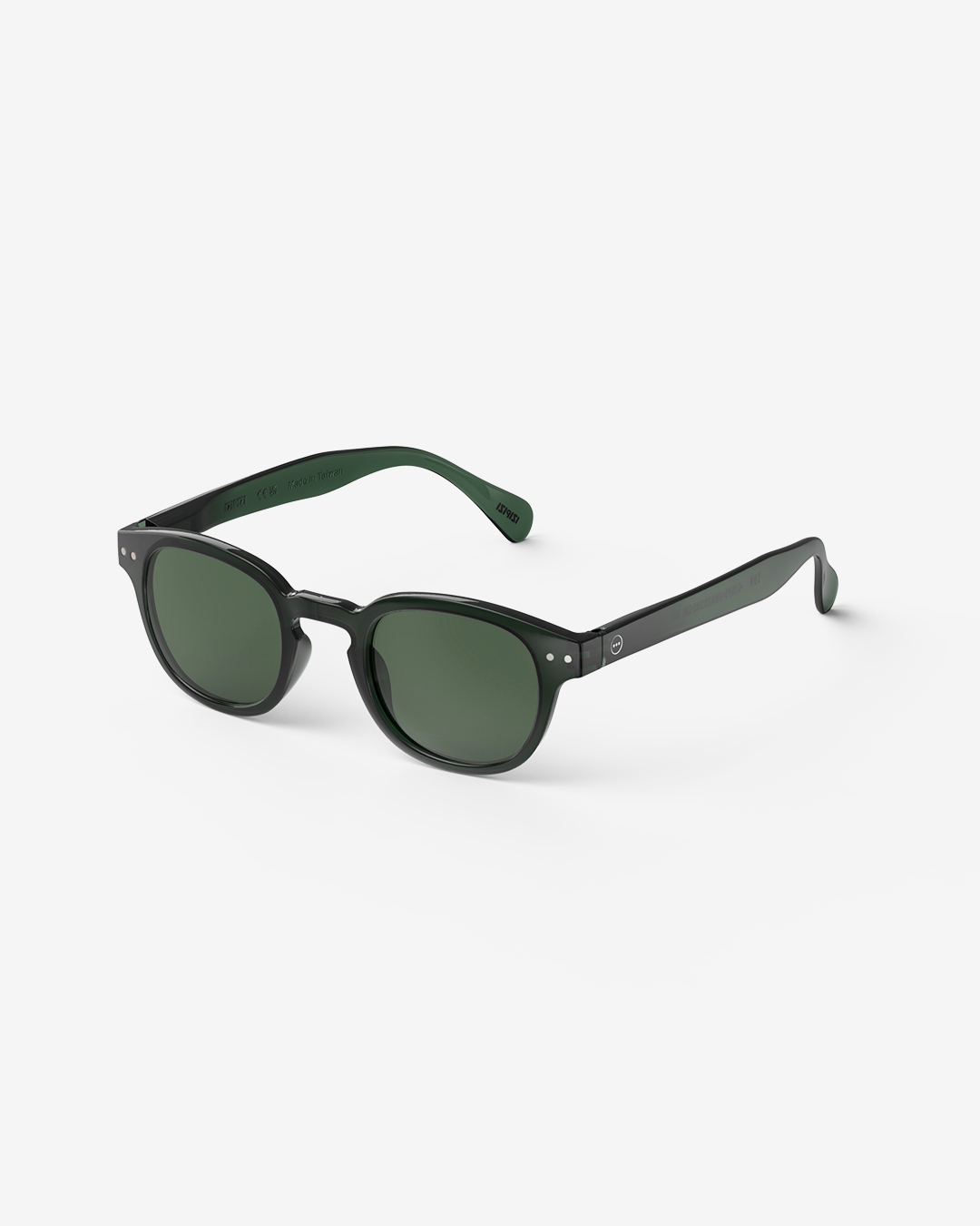 Trendy SUN glasses #C Bakelite Green Square - Izipizi