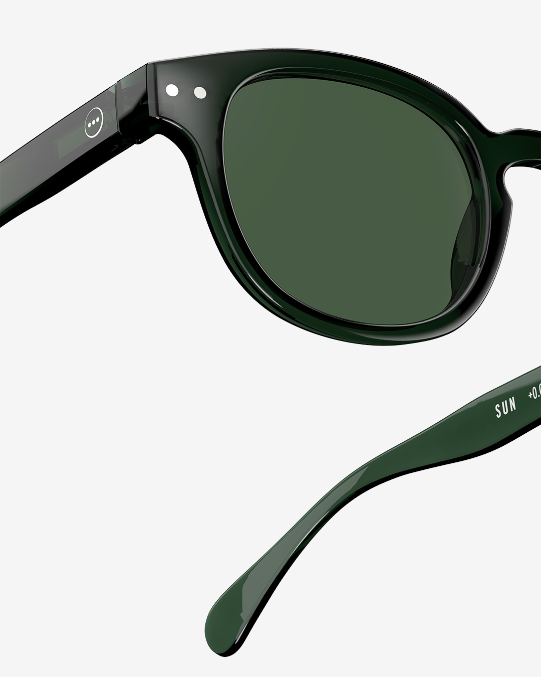 Trendy SUN glasses #C Bakelite Green Square - Izipizi