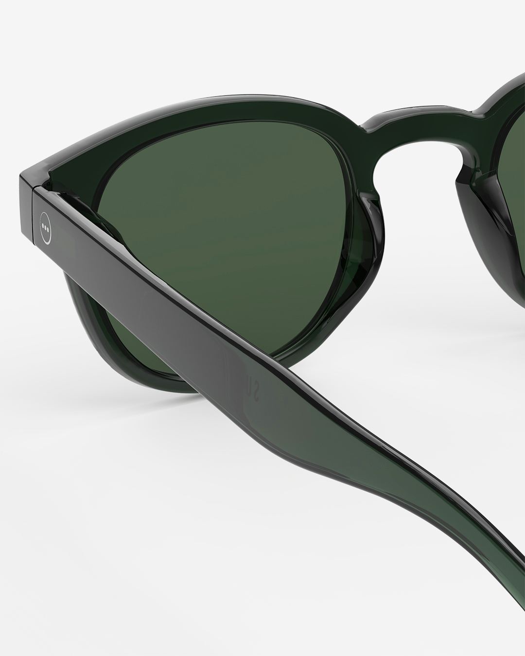 Trendy SUN glasses #C Bakelite Green Square - Izipizi