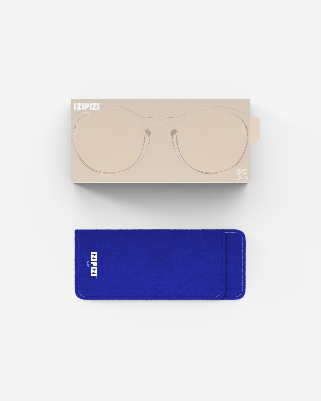 Trendy SUN glasses #D Paper Note Beige Pantos - Izipizi