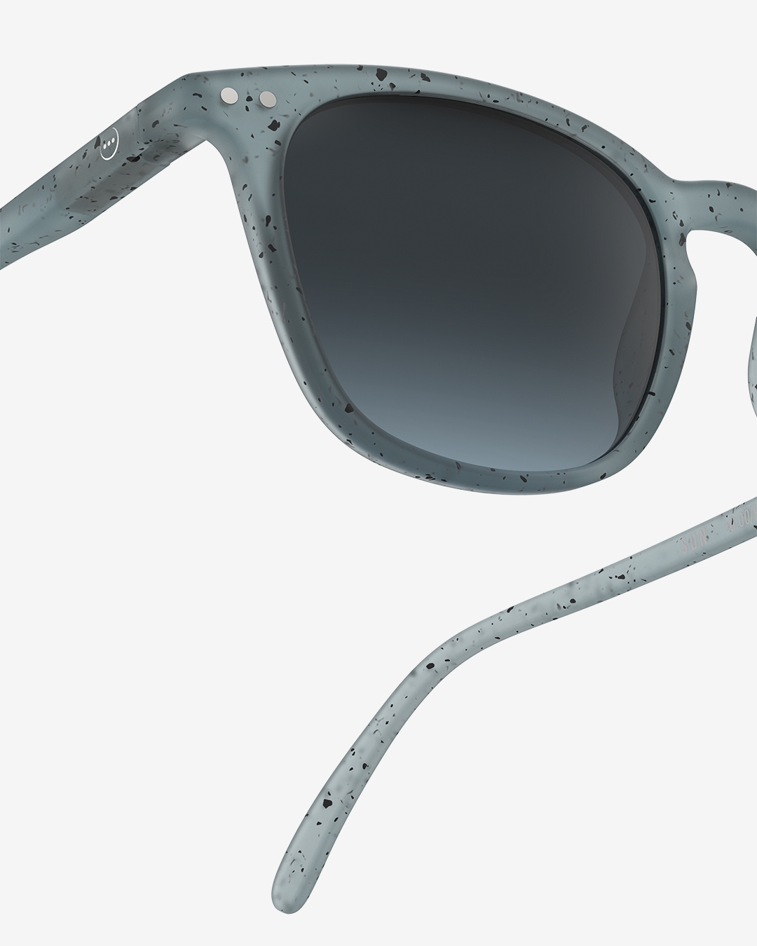 Brille #E Washed Denim Trapezförmige Blau - Izipizi