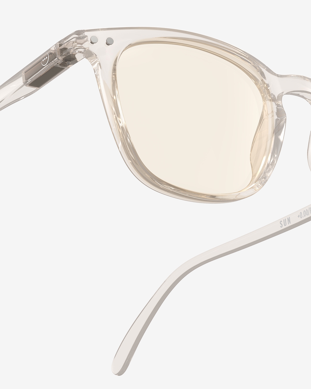 Trendy SUN glasses #E Paper Note Beige Trapezoidale - Izipizi