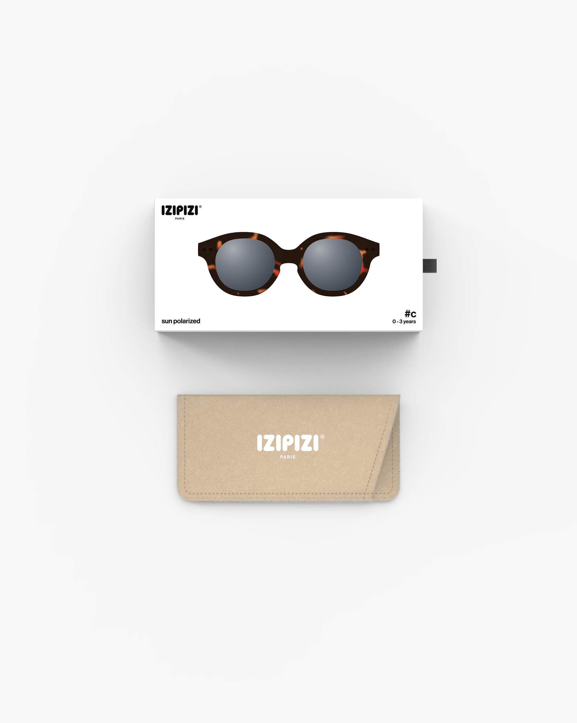 Brille #c Tortoise Quadrat Braun - Izipizi