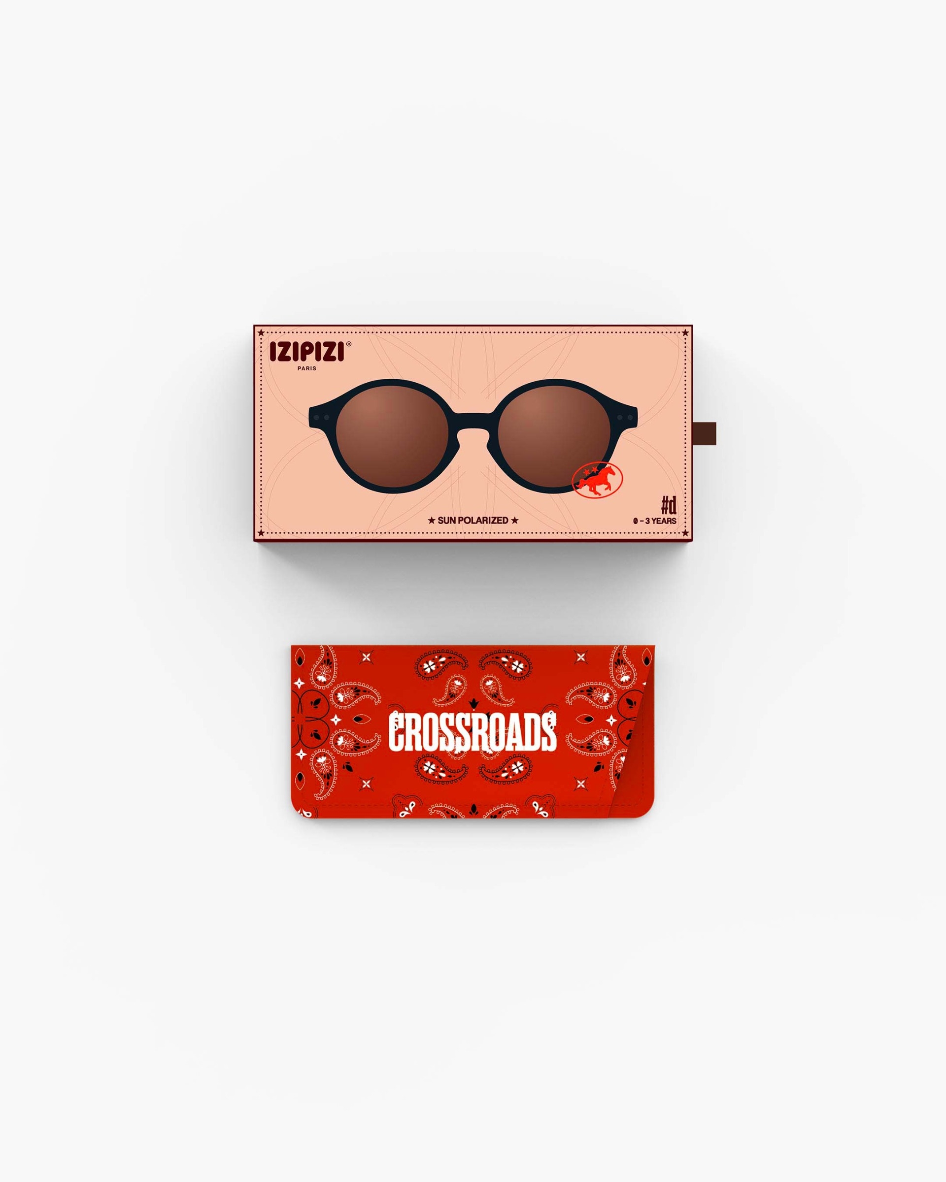 Trendy BABY glasses Mini Me #D Black Road Pantos - Izipizi