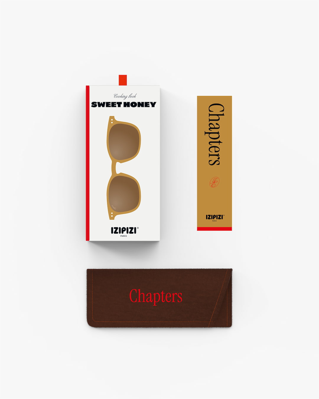 Trendy JUNIOR SUN glasses #e Sweet Honey Trapeze - Izipizi