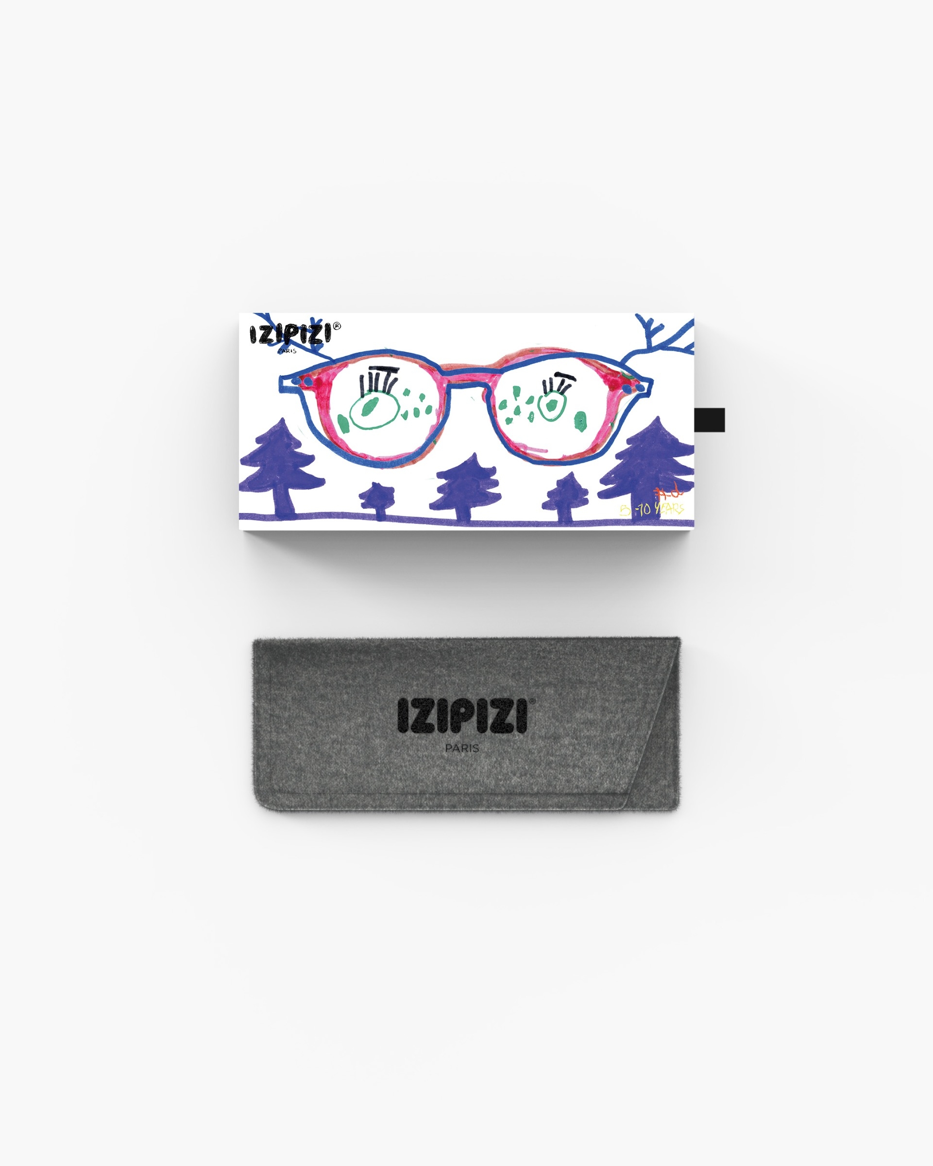 Lunette Mini Me #D Mahogany Pantos Marron à la mode - Izipizi