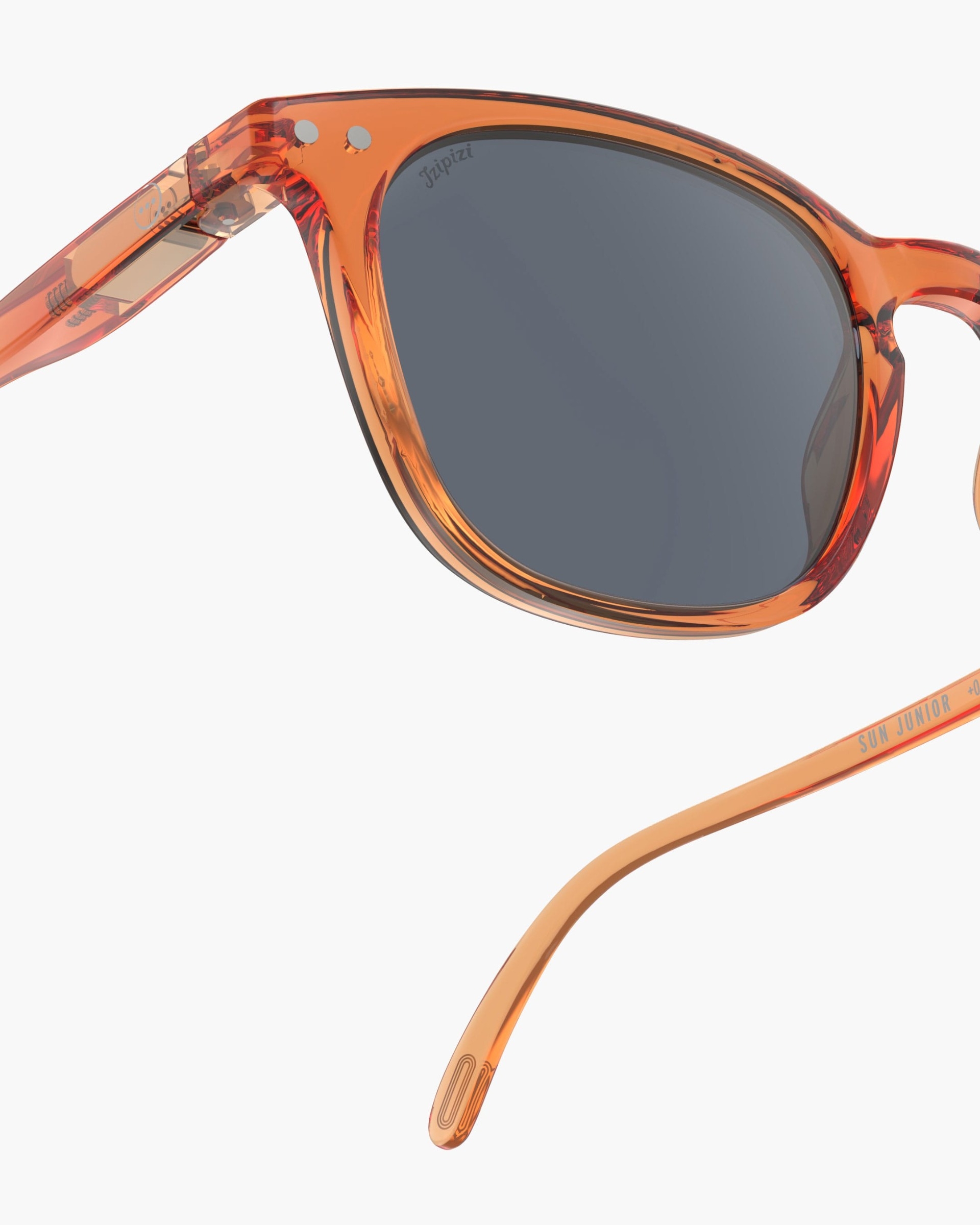Trendy JUNIOR SUN glasses #e Orange Smash Trapeze - Izipizi