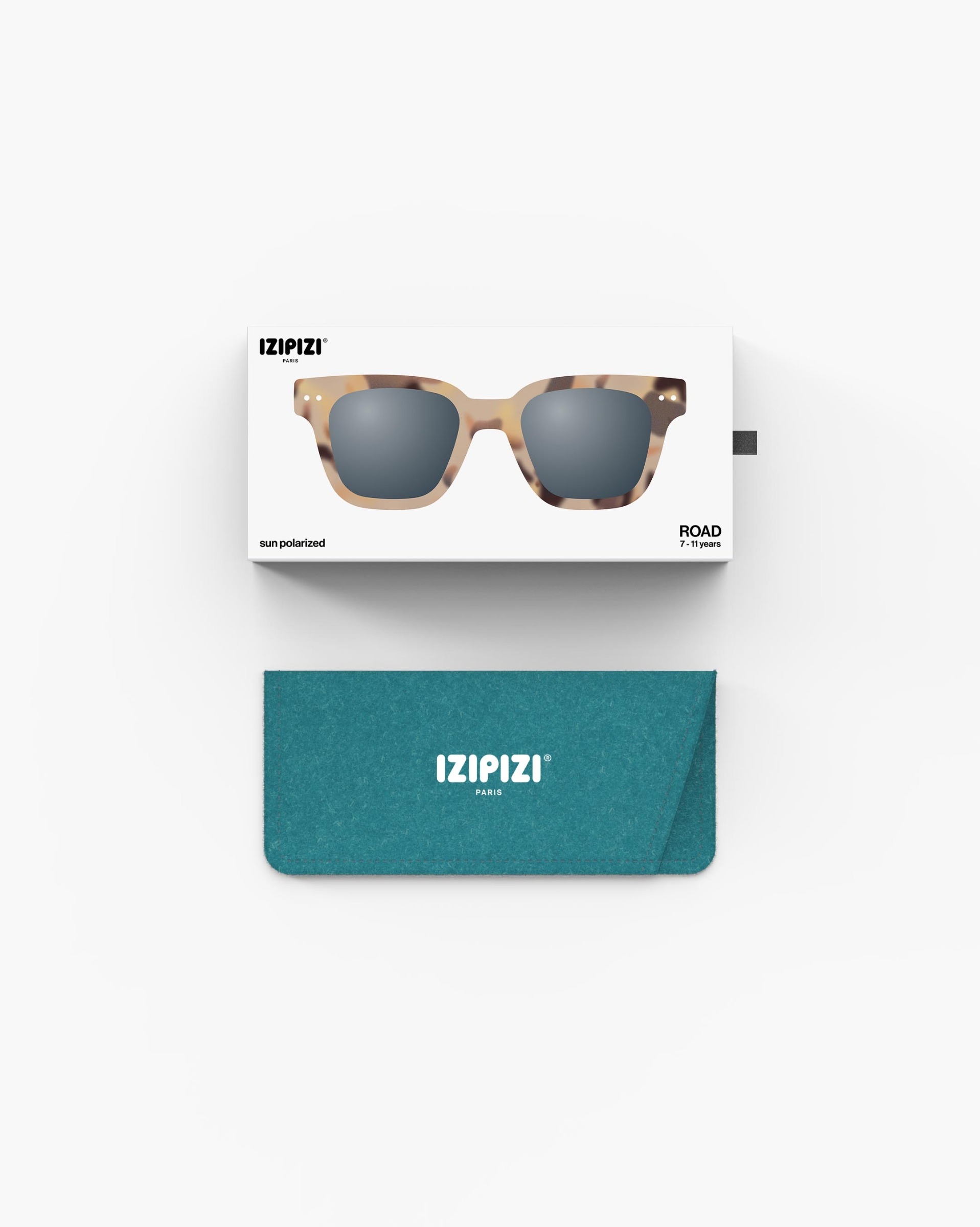 Trendy CHILD 7-11 Y glasses Mini Me #ROAD Light Tortoise Trapeze - Izipizi