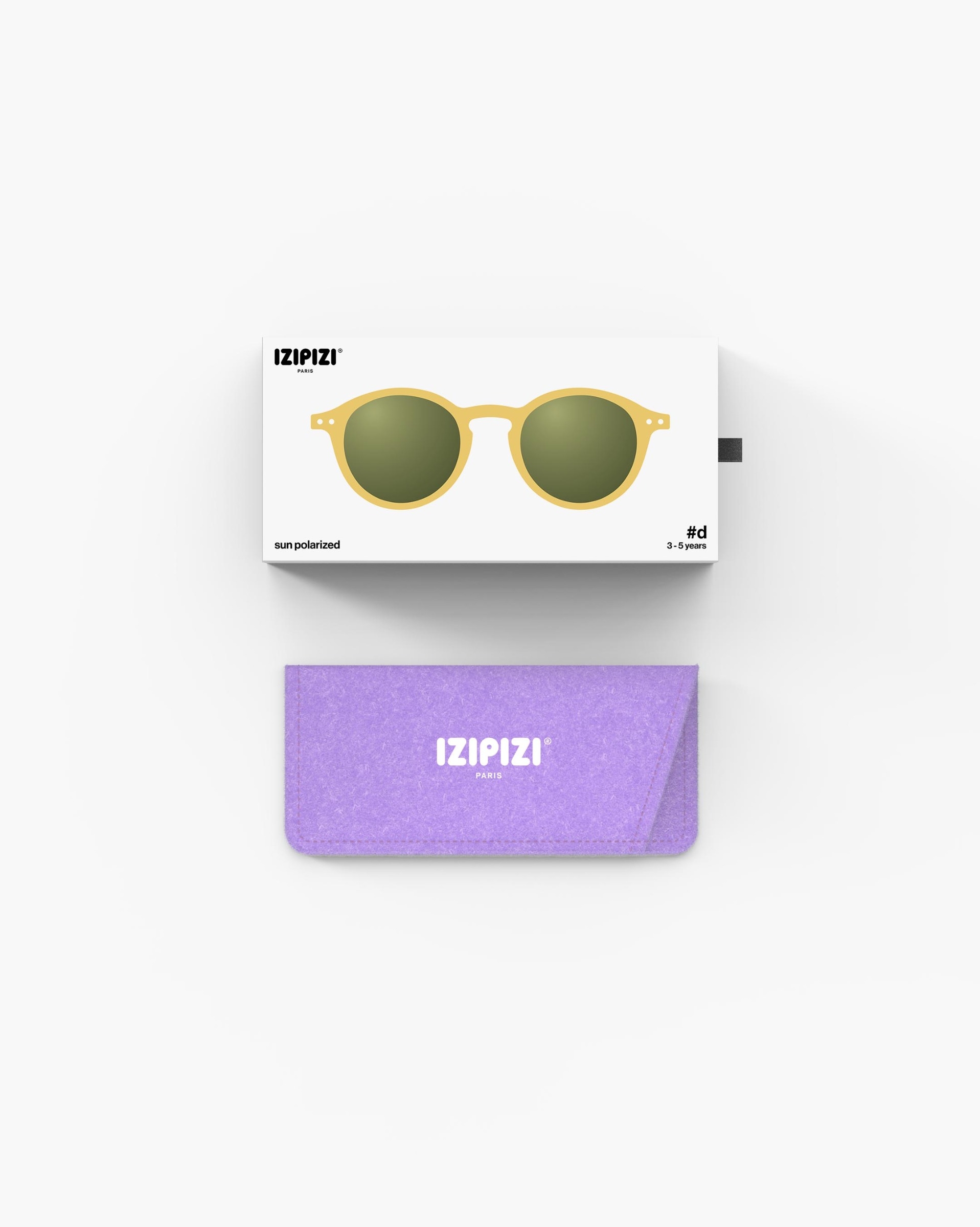 Lunette #d Yellow Honey Pantos Jaune à la mode - Izipizi