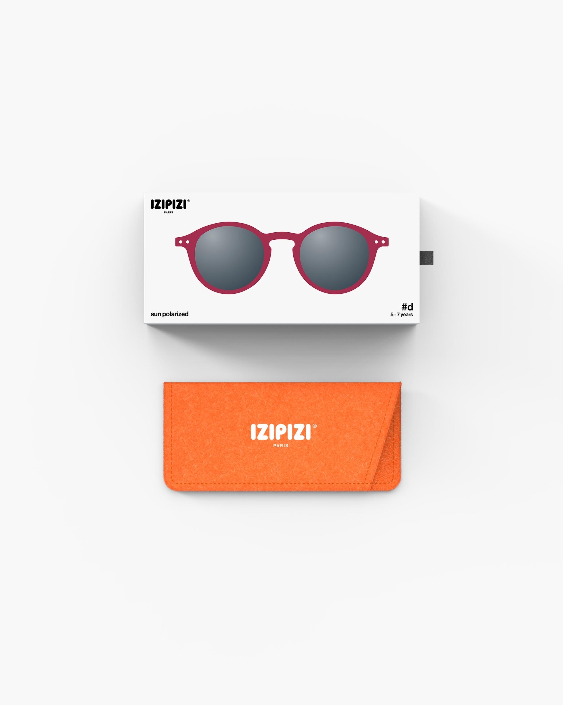 Lunette #d Cranberry Pantos Rouge à la mode - Izipizi