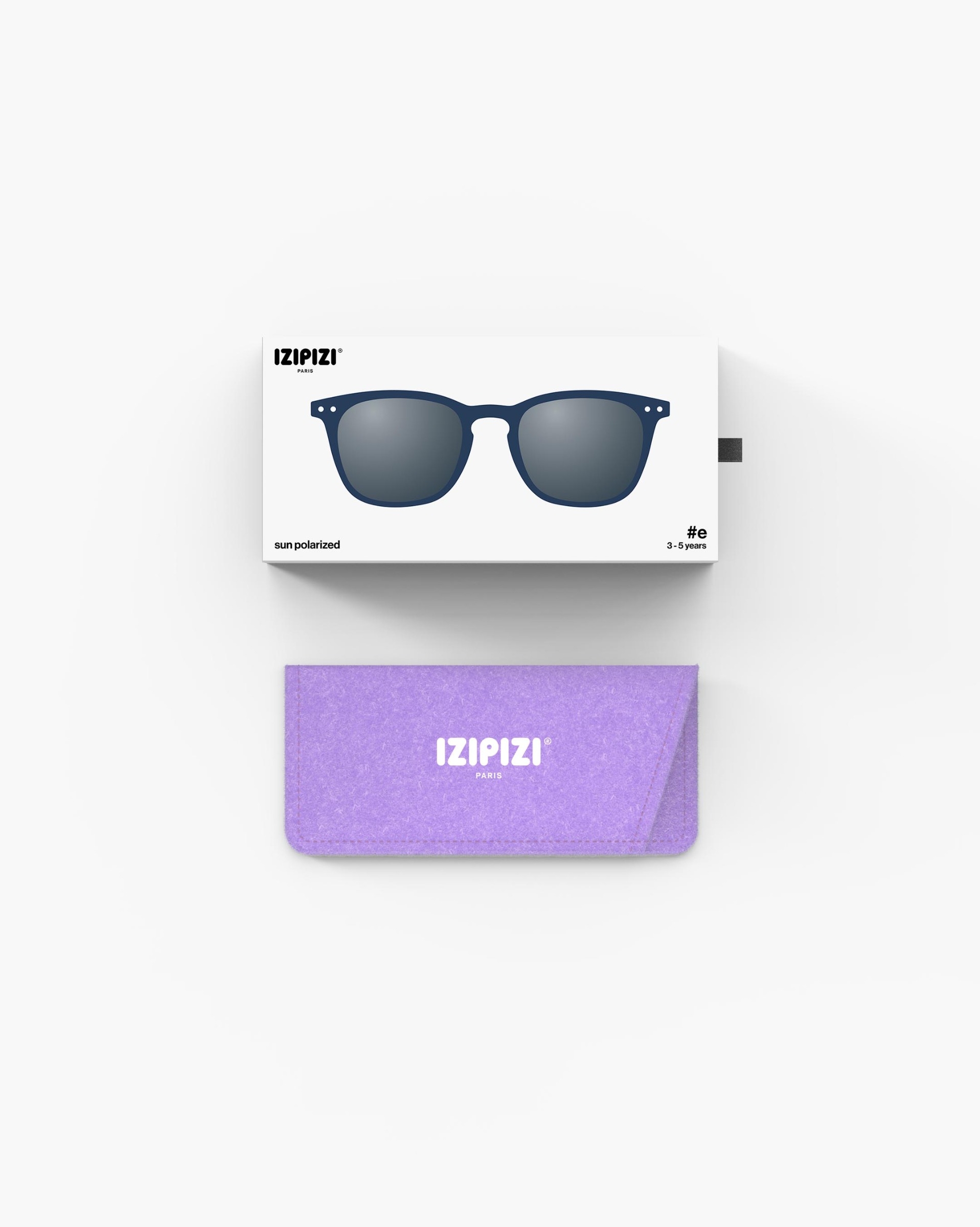 Lunette #e Navy Blue Trapèze Bleu à la mode - Izipizi