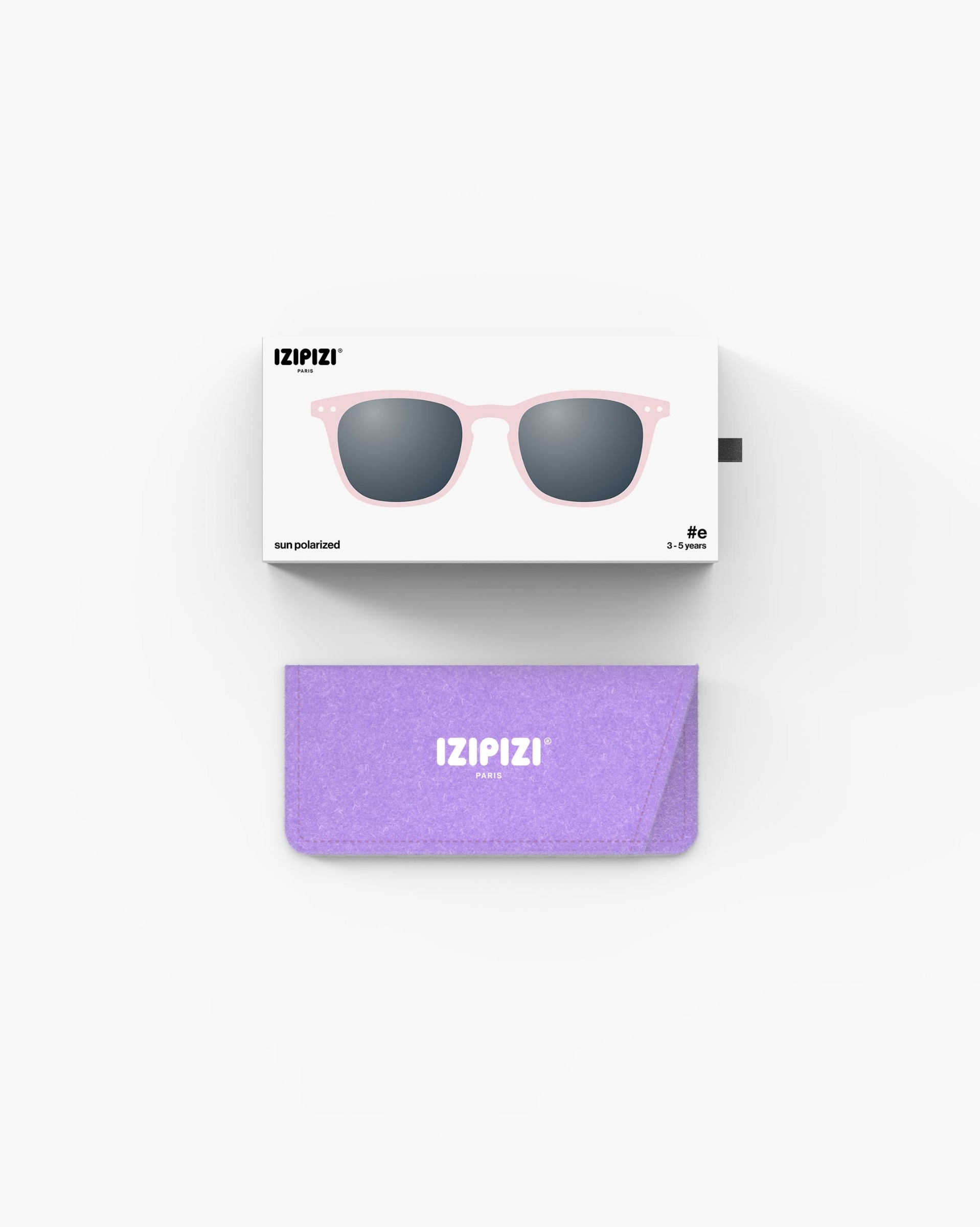 Lunette #e Pink Trapèze Rose à la mode - Izipizi