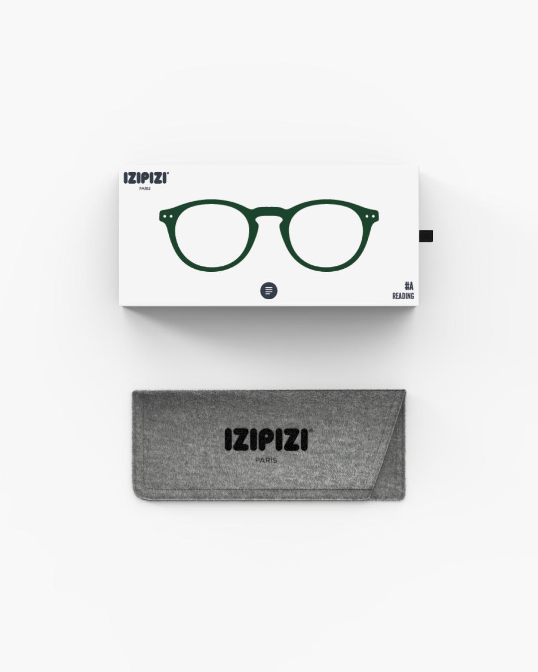 Trendy READING glasses #A Kaki Green Pantos - Izipizi