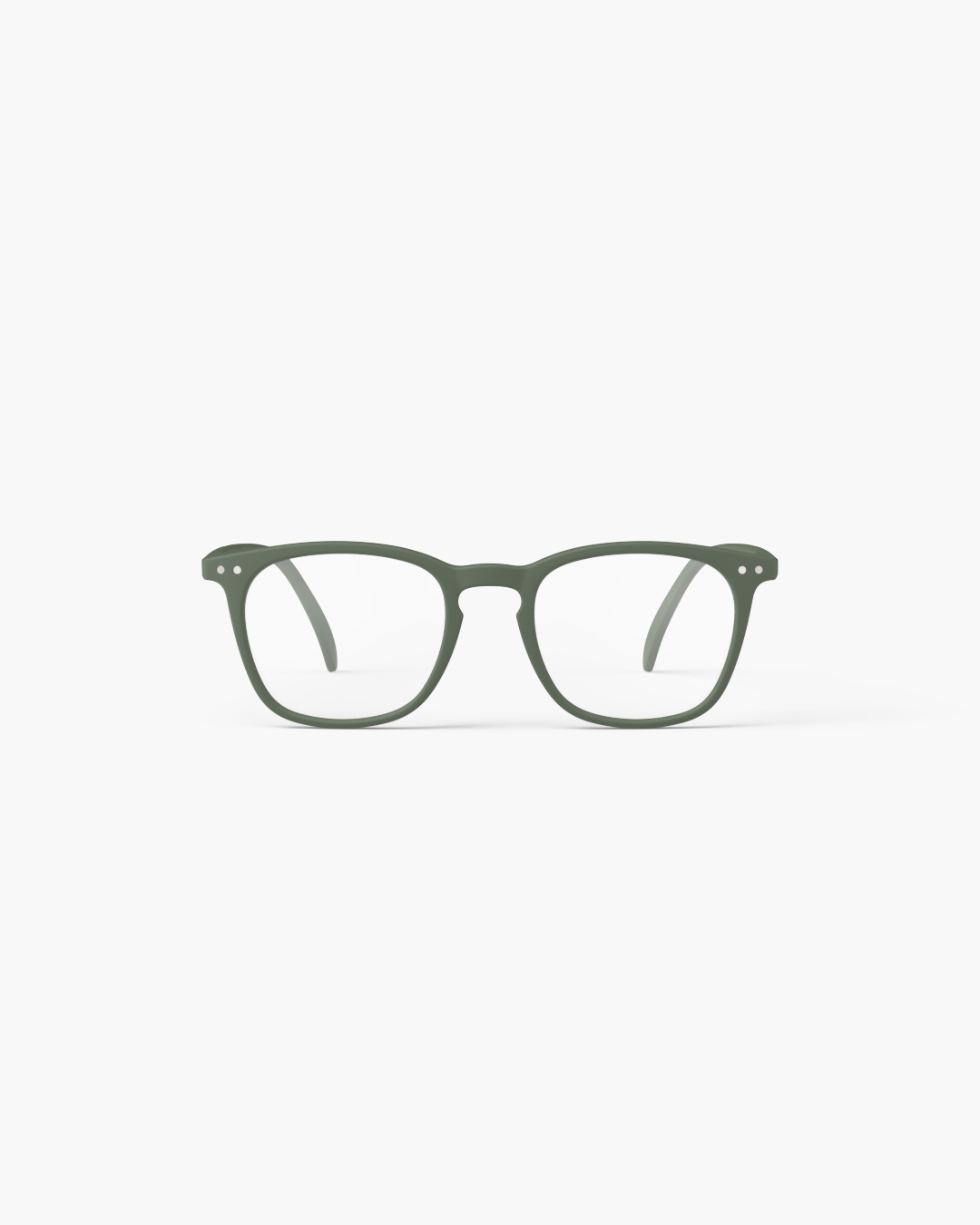Trendy READING glasses #E Kaki Green Trapeze - Izipizi