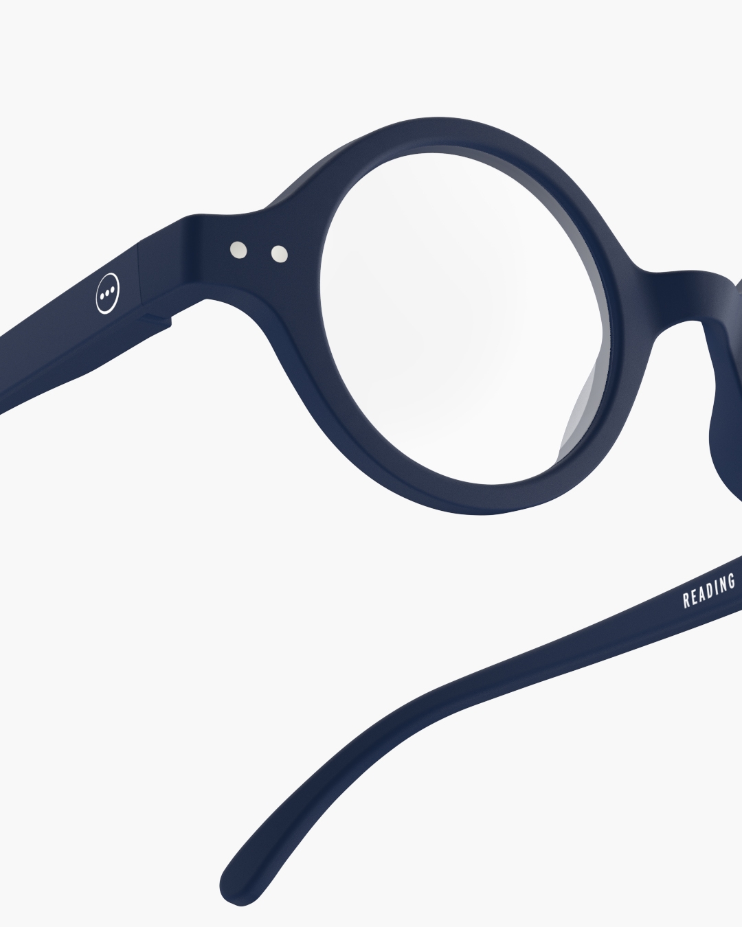 Trendy READING glasses #J Navy Blue Round - Izipizi