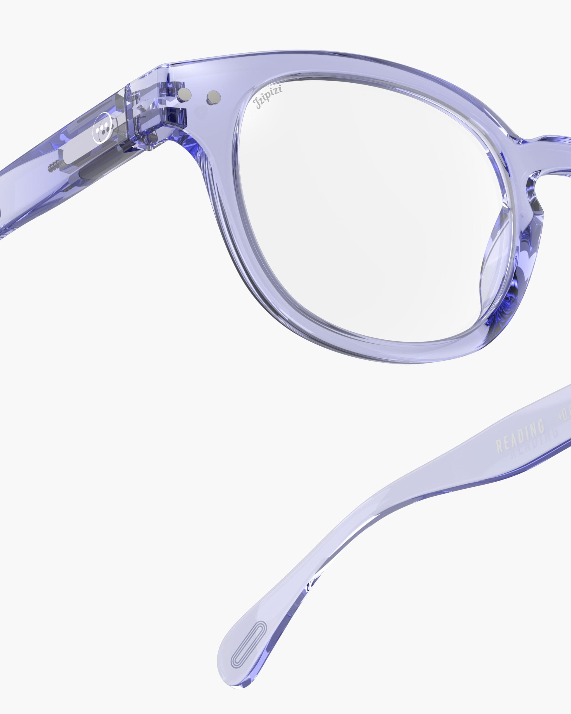 Trendy READING glasses #C Athletic Purple Square - Izipizi