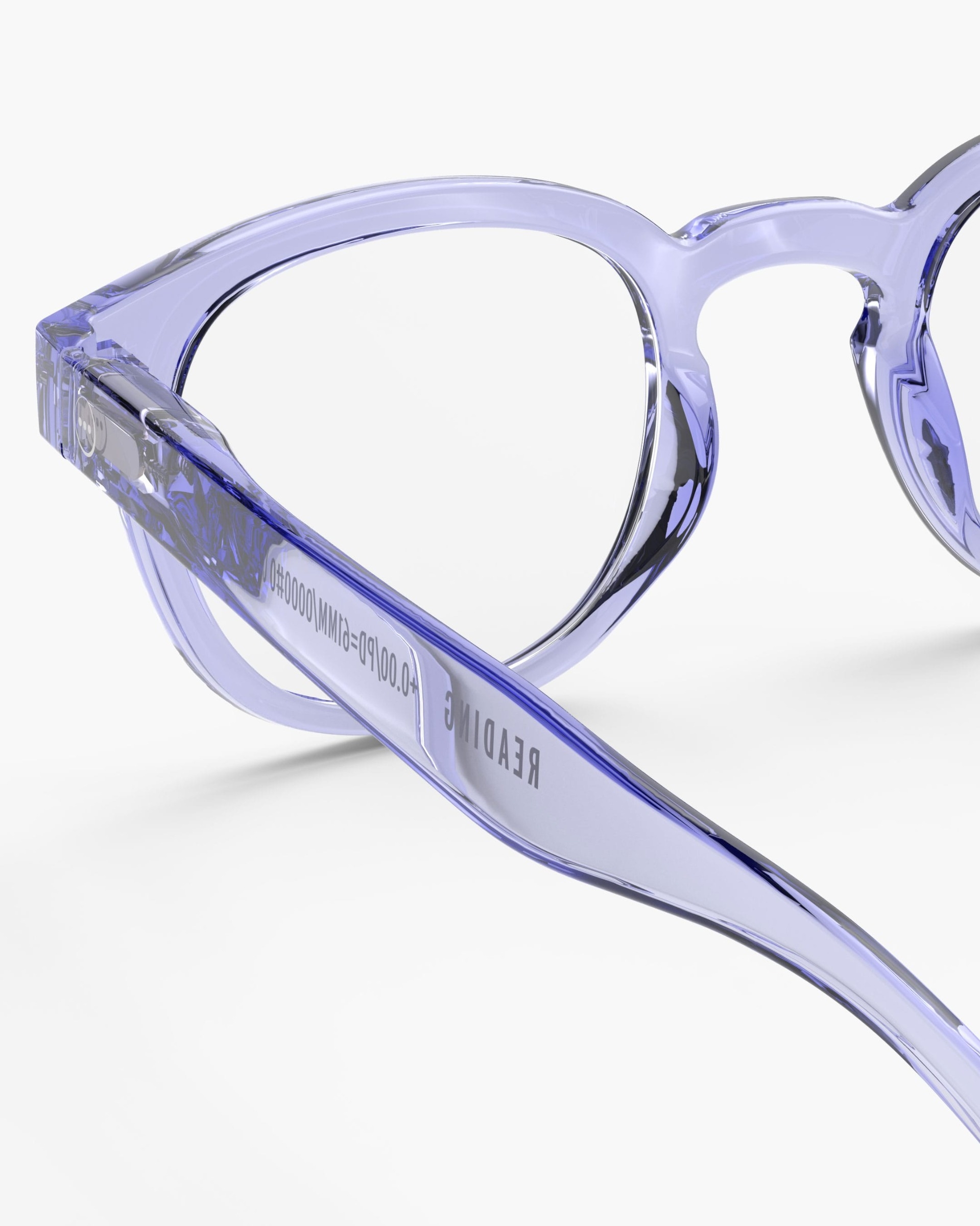 Trendy READING glasses #C Athletic Purple Square - Izipizi