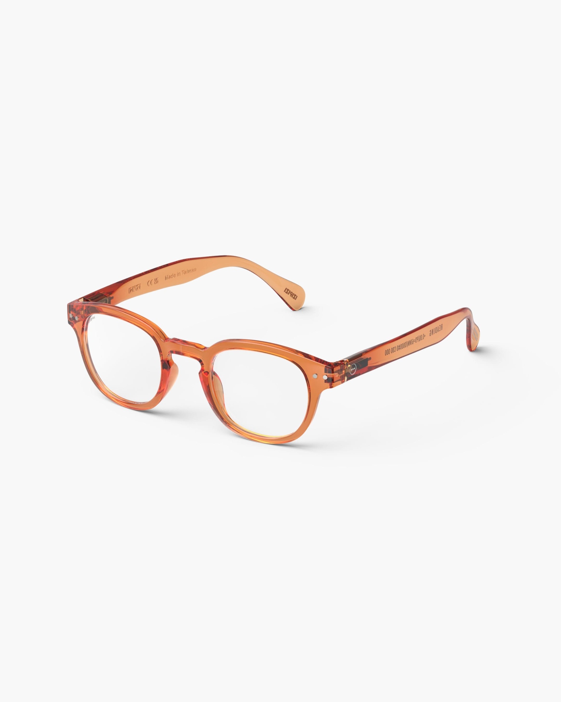 Trendy READING glasses #C Orange Smash Square - Izipizi