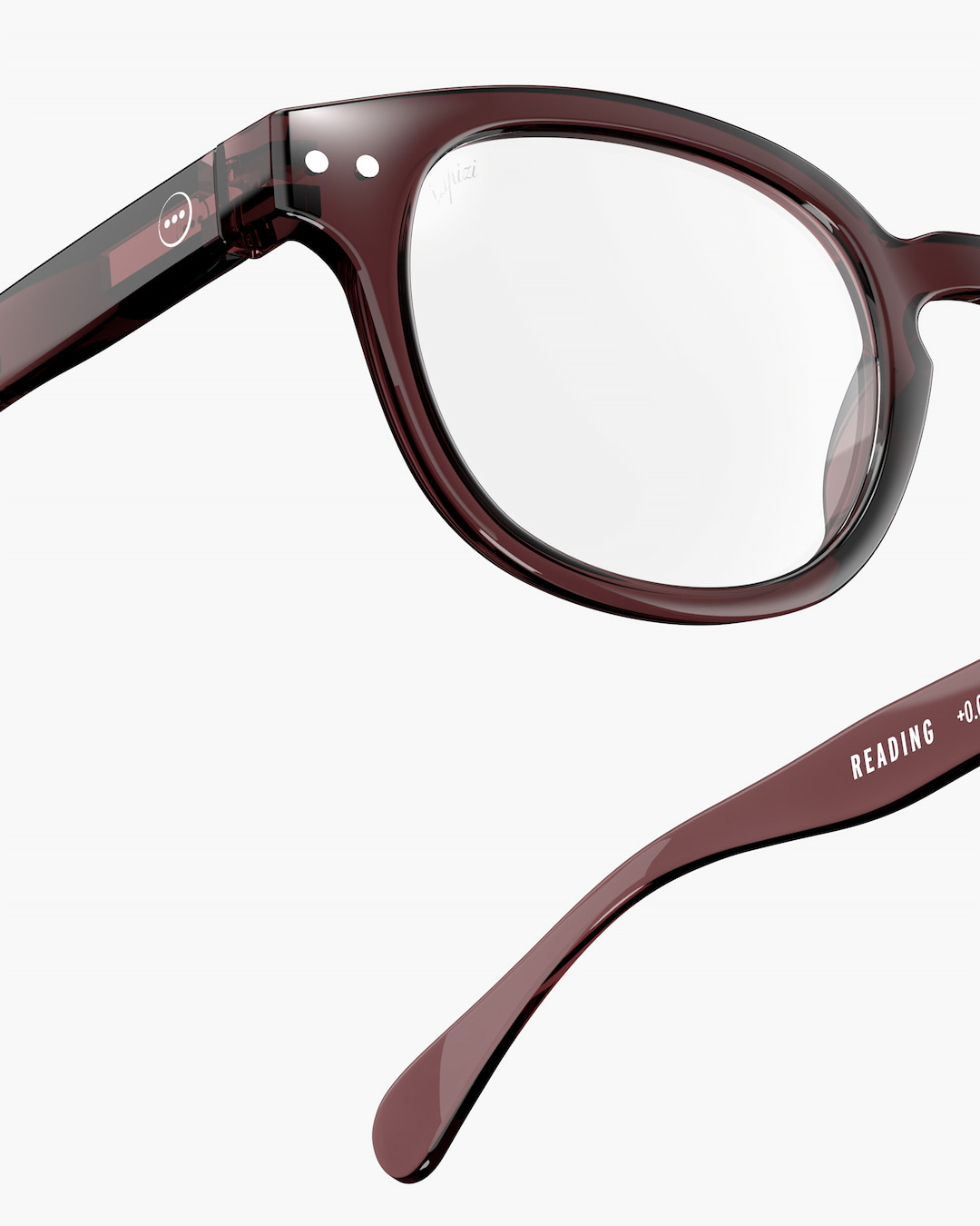 Trendy READING glasses #C Old Leather Square - Izipizi