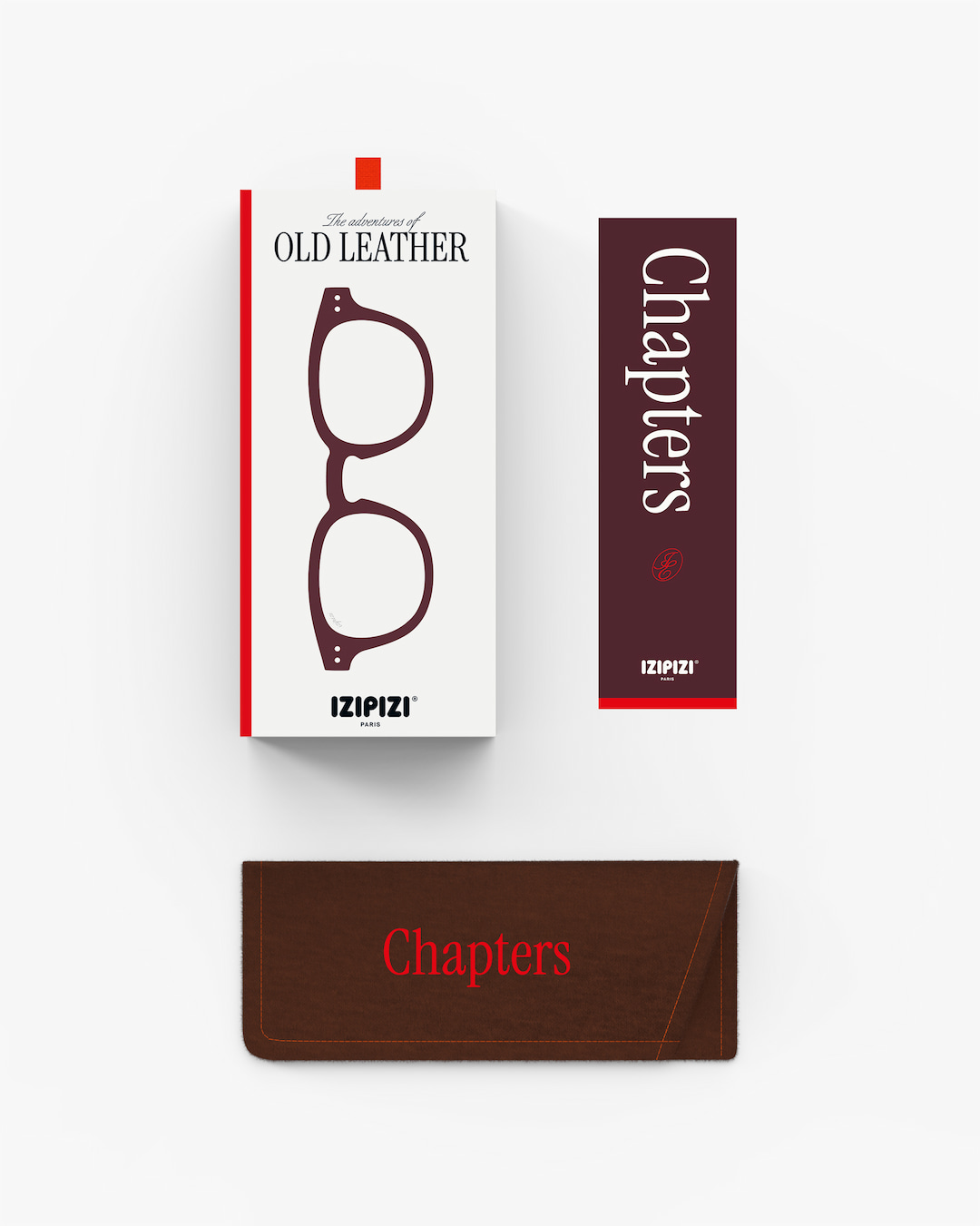 Trendy READING glasses #C Old Leather Square - Izipizi